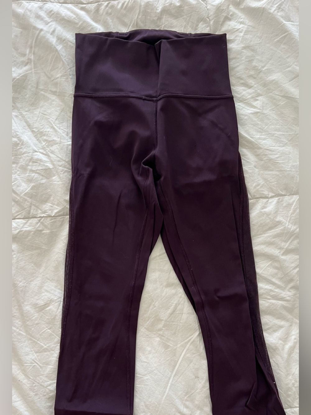 Lululemon High-Waist Leggings in Deep Plum